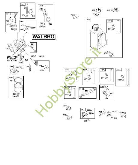 H - Alimentazione carburante B&S - 21 €¦ 217802-0138-B1 brand Stihl